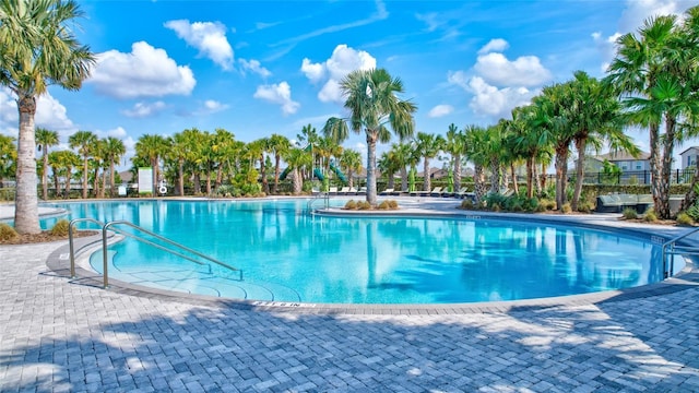 view of pool with a patio