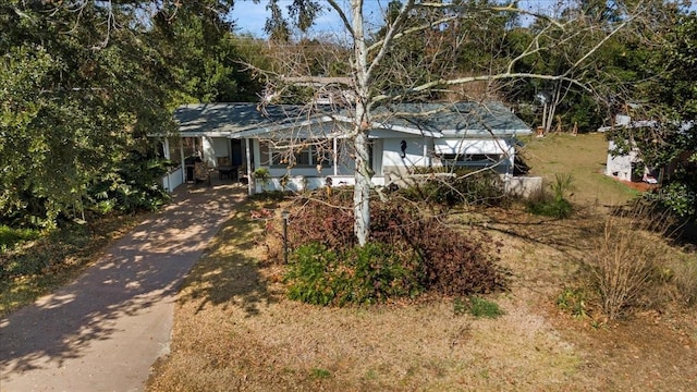 view of ranch-style home