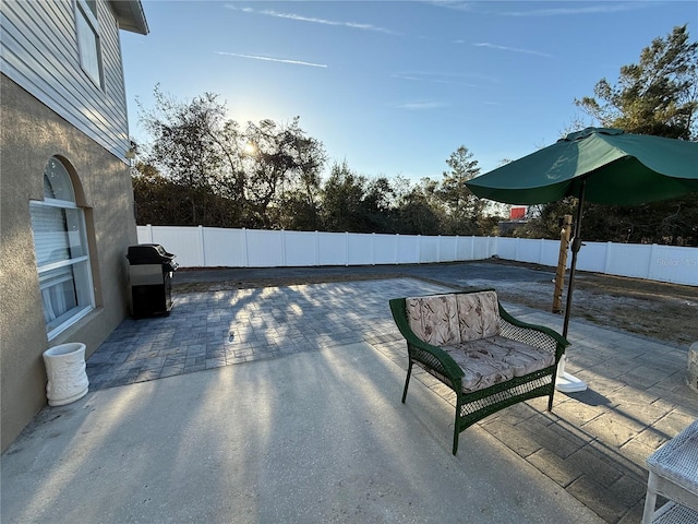 view of patio / terrace with grilling area