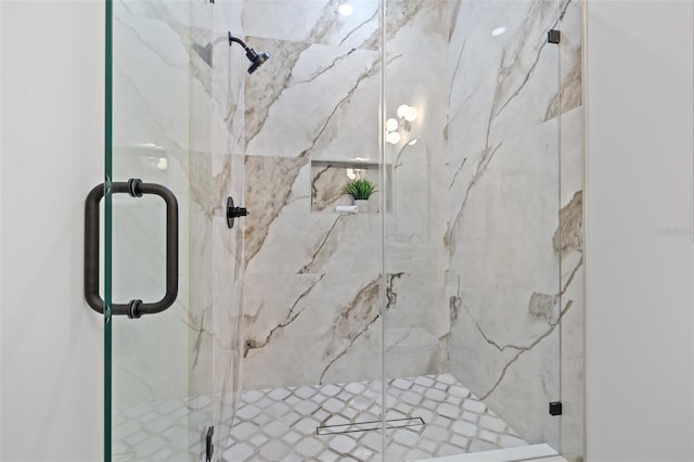 bathroom with an enclosed shower