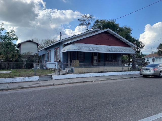 bungalow-style home with a porch