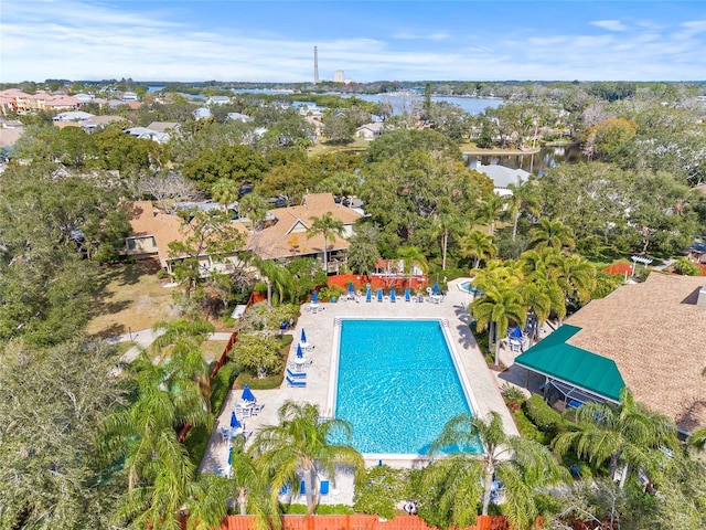 1007 Lake Avoca Dr, Tarpon Springs, FL 34689 - aerial view featuring a water view