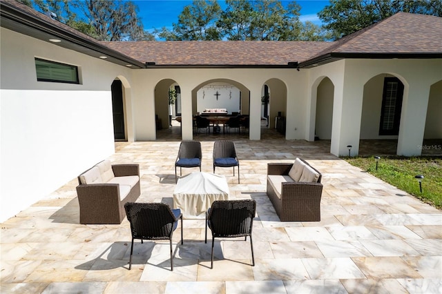 view of patio / terrace with outdoor lounge area