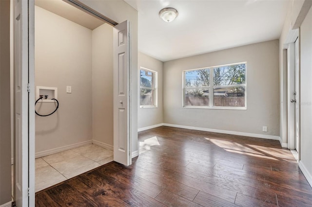 entryway with wood-type flooring