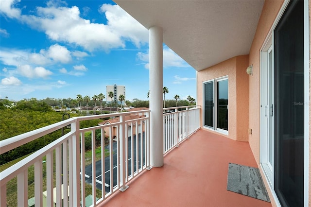 view of balcony