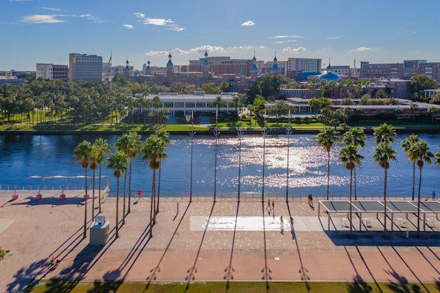 view of water feature