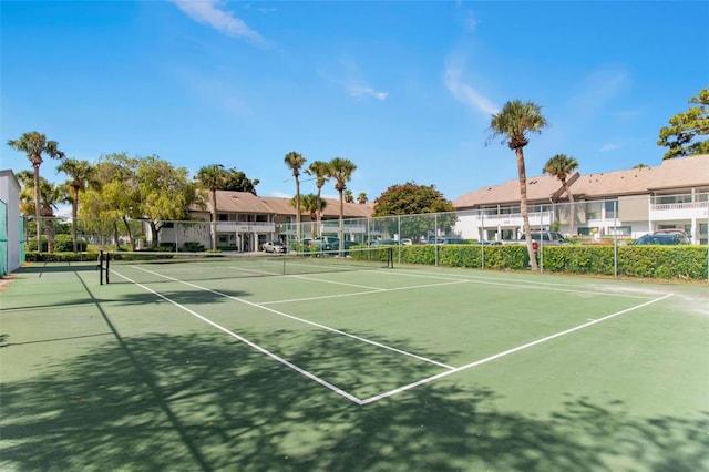 view of tennis court