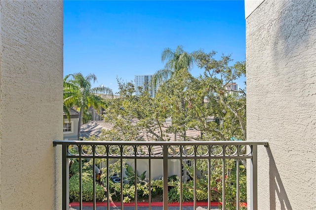 view of balcony