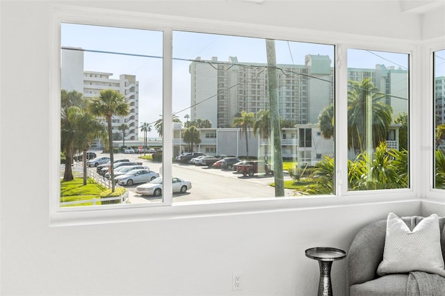 view of sunroom