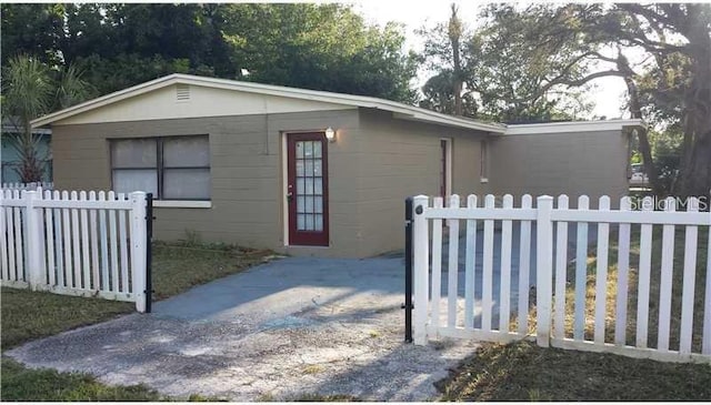 view of front of home