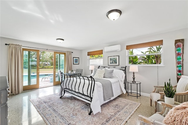 6010 17th Ave S, Gulfport, FL 33707 - bedroom with access to outside and a wall unit AC