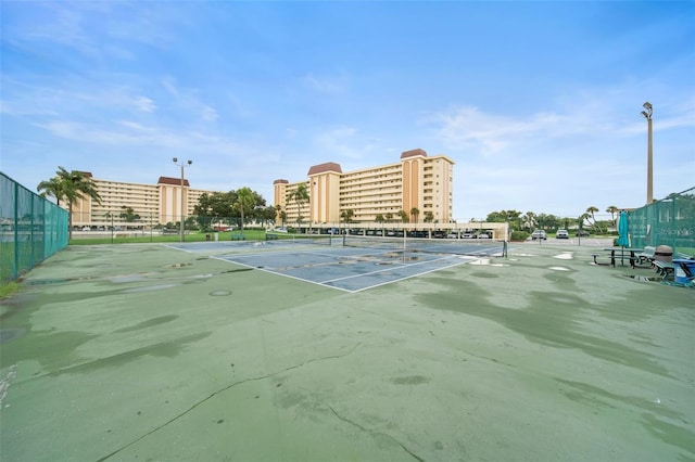 view of sport court