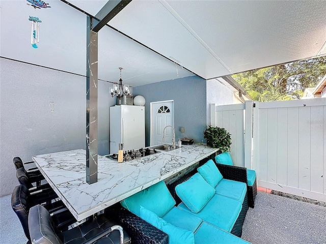 3911 Auburndale Ave, Orlando, FL 32839 - view of patio / terrace with a wet bar