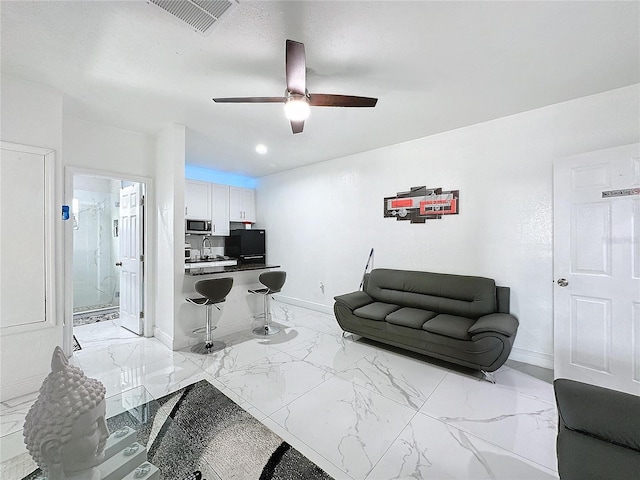 3911 Auburndale Ave, Orlando, FL 32839 - office featuring sink and ceiling fan