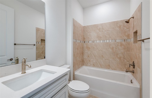 5295 SW 87th Ter, Ocala, FL 34481 - full bath featuring toilet, bathing tub / shower combination, and vanity