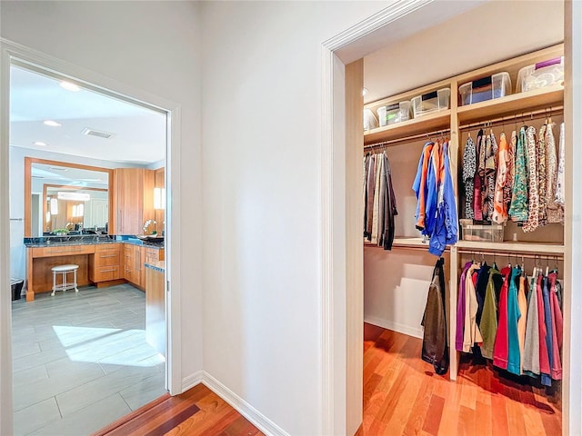 view of closet