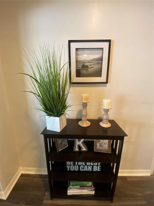 room details featuring hardwood / wood-style floors