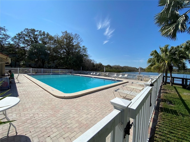 view of pool with a patio area