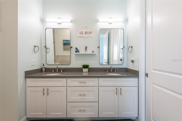 bathroom featuring vanity