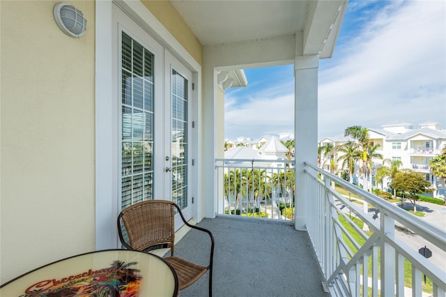 view of balcony