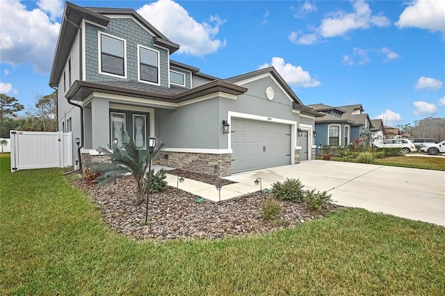 view of front of house featuring a front yard