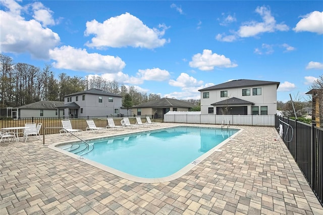 view of pool with a patio area