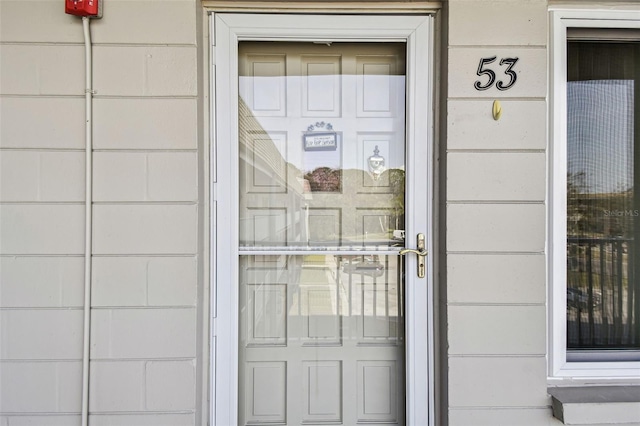 view of entrance to property