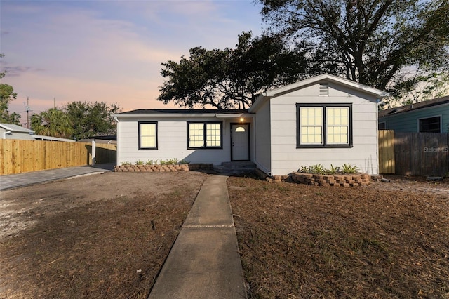 view of ranch-style house