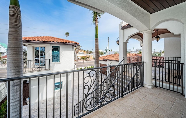 view of balcony