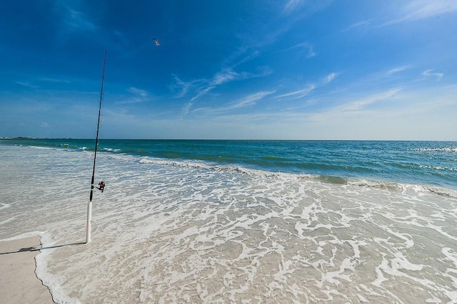 property view of water with a view of the beach