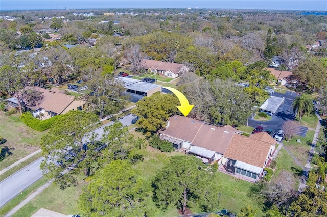 birds eye view of property featuring a residential view