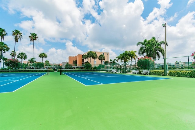 view of tennis court