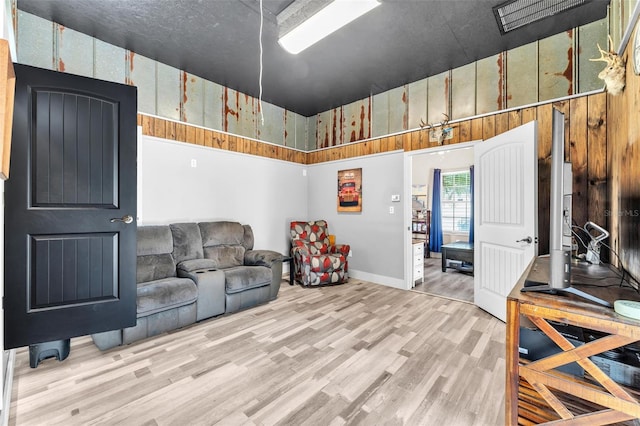 living room featuring hardwood / wood-style floors