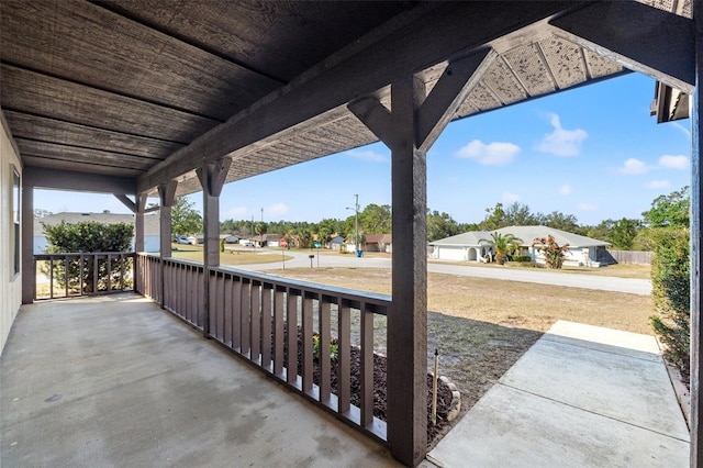 view of patio with covered porch