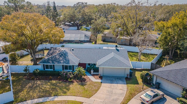 birds eye view of property