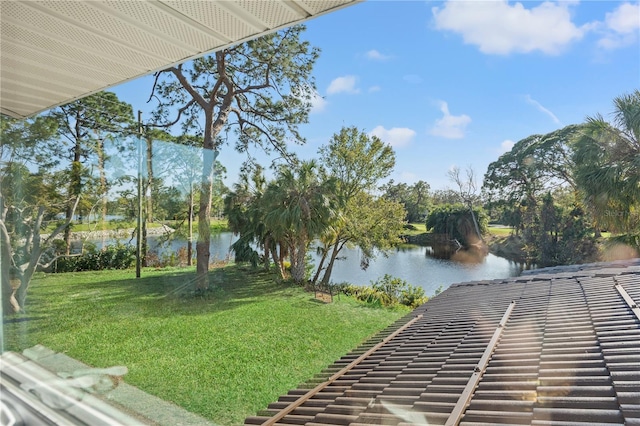 view of water feature