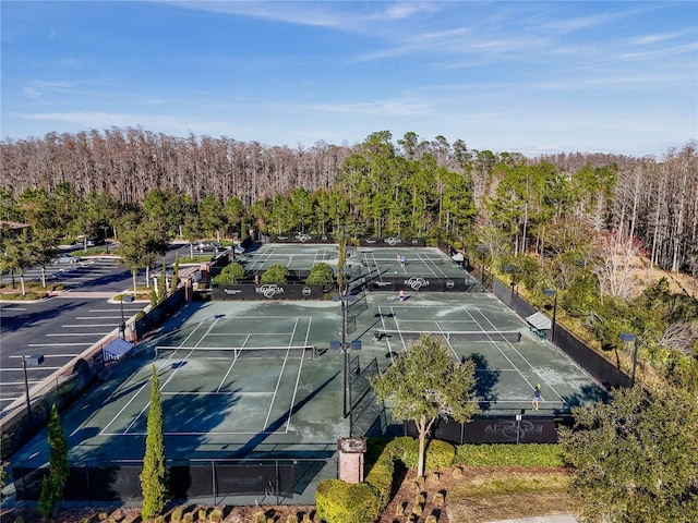 birds eye view of property