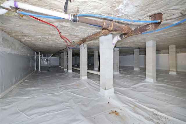 basement with crawl space