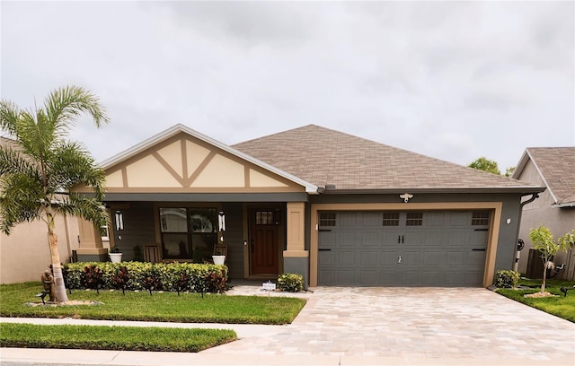 view of front of home featuring a garage