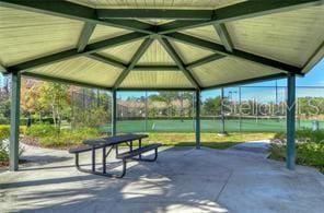 surrounding community with a gazebo