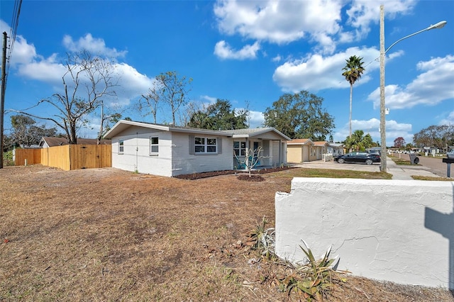 view of ranch-style home