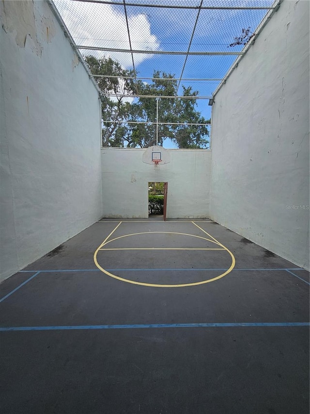 view of basketball court