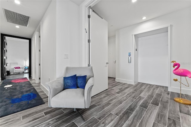 5120 Marina Way Unit 14002, Tampa, FL 33611 - living area featuring recessed lighting, visible vents, and wood finish floors