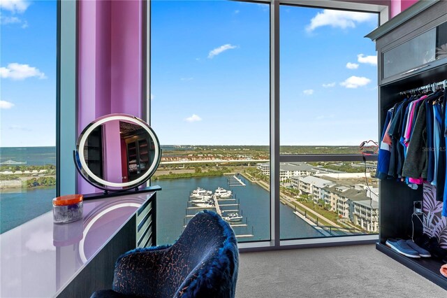 5120 Marina Way Unit 14002, Tampa, FL 33611 - interior space featuring a water view