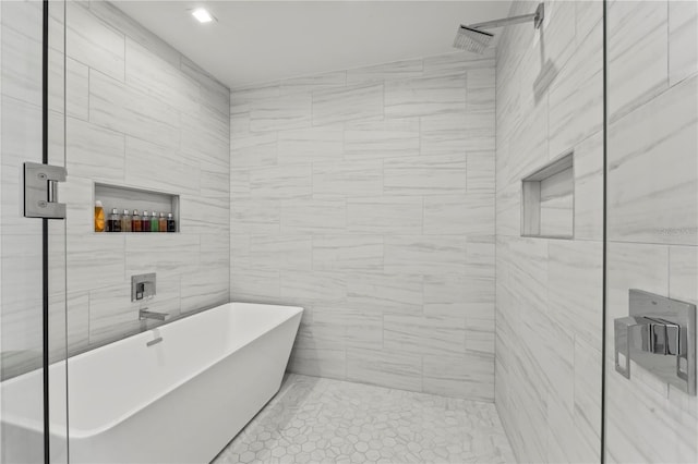 5120 Marina Way Unit 14002, Tampa, FL 33611 - bathroom with a freestanding tub and a shower stall