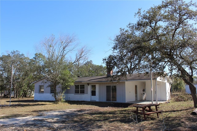 view of rear view of property