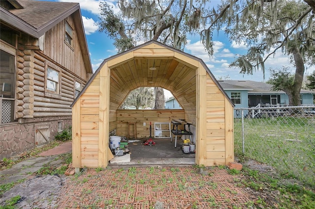 view of outbuilding