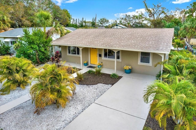 view of front of home