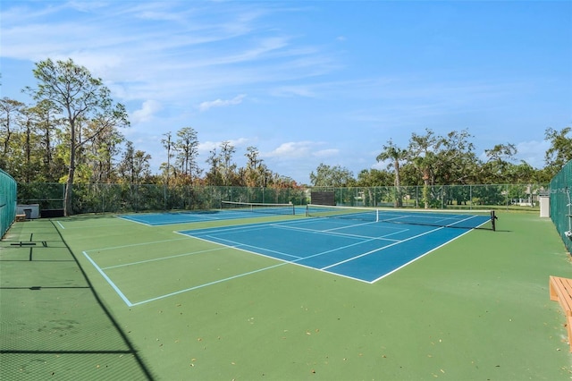 view of sport court