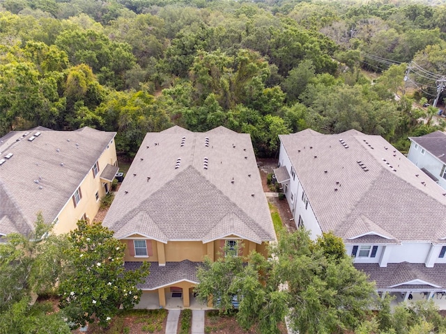4734 Chatterton Way, Riverview, FL 33578 - aerial view of property and surrounding area featuring a heavily wooded area